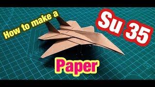 [MonMen House] Make a Plane - Su 35 - Paper military