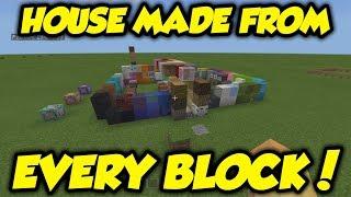 I Tried To Make A Minecraft House With EVERY Block & This Happened