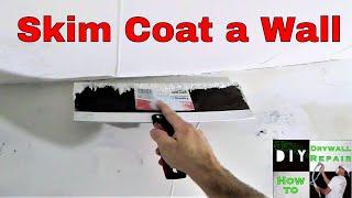 How to skim coat a wall after drywall repairs- Diy drywall tips