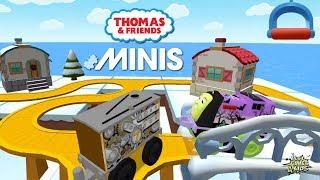Thomas & Friends Minis #317 • THE FROZEN LAKE w/ ROBOT TOBY!