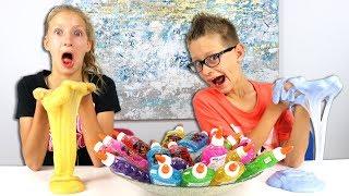 3 Colors of Glue Slime Challenge! PART 2!!!