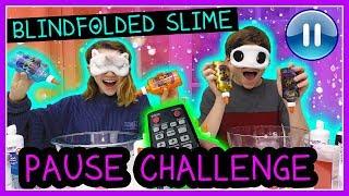 Blindfolded Slime Challenge Making Slime Blindfolded