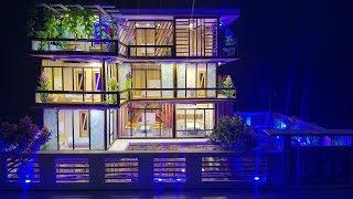 Building Popsicle Stick Mansion House - Popsicle Garden Villa - Architecture - Mode 09
