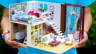 5 DIY Miniature Doll House Rooms *NEW*