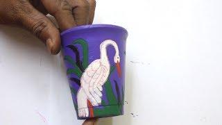 Swan Painting On Glass - Art Work At Home | Painting For Home Decoration | Easy painting Idea