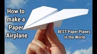 How to make a Paper Airplane - BEST Paper Planes in the World - Paper Airplanes that FLY FAR . Grey
