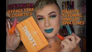 JEFFREE STAR THIRSTY PALETTE TUTORIAL AND SUMMER COLLECTION SWATCHES