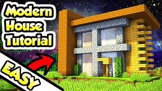 Minecraft Easy Modern Survival House Tutorial (How to Build)