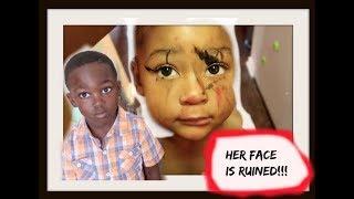 2 YEAR OLD RUINED HER FACE while I cooked.| vlog