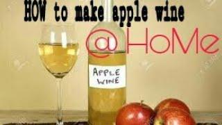 How to make apple wine at home with some simple ingredients| making of white apple wine| apple wine|