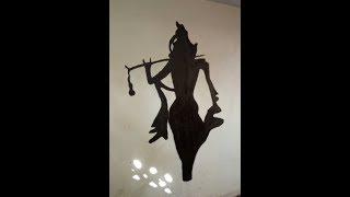 How to do wall painting of Shri Krishna
