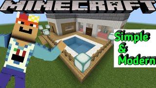 How to Make a Simple Modern House in Minecraft
