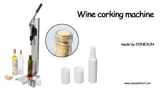 How to make the Manual Stainless Steel Wine Corking Machine and  Red Wine Bottle Capping Machine