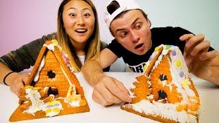 GINGERBREAD HOUSE CHALLENGE WITH MY BOYFRIEND!!