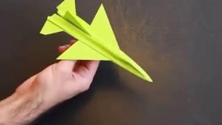 How to make a cool paper plane origami  instruction  F16 HIGH