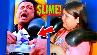 MAKING SLIME ON A ROLLER COASTER! OMG!