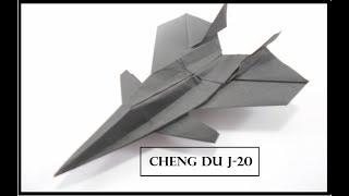 How To Make Paper Airplane - Best Paper Plane Origami Jet Fighter | Chengdu J-20