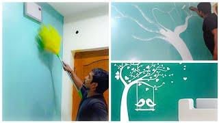 Wall painting design Asian Paint wall texture art