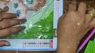 Diamond Painting step by step tutorial/ how to do diamond painting/ latest hobby in trend