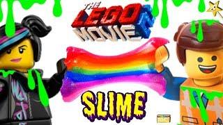 THE LEGO MOVIE 2 DIY SLIME - Making Slime w/ Emmet & Lucy + SURPRISE TOYS