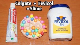 How to make slime with Fevicol and Colgate Toothpaste!! DIY Slime Without Glue or Borax