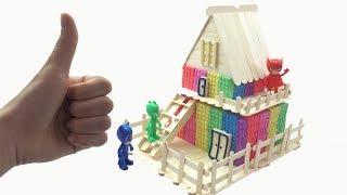 DIY How To Make Kinetic Sand Rainbow Stick House Learn Colors Nursery Rhymes Song Videos For Kids
