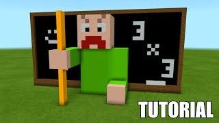 Minecraft Tutorial: How To Make A ANGRY BALDI "Roblox Baldi's School House"! (Survival House)