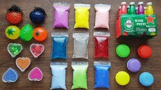 Making Slime with Bags and Water Stress Toys and Store Bought Slime