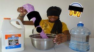 Making Slime Blindfolded Challenge!!! | Peachy Queen