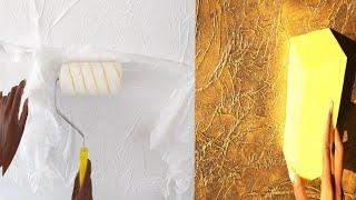 Wall painting crinkle design special effects