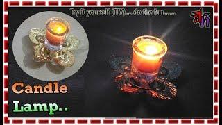 How to make home made candle lamp by Art House| Candle lamp DIY by @rt House