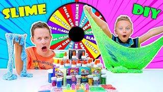 Mystery Wheel of SLIME Challenge!! Spin the Mystery Wheel & Make SLIME with Surprise Ingredients