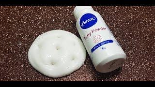 Baby Powder Slime ! How To Make Slime Soft With baby Powder