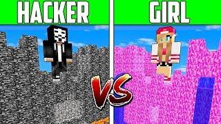 Minecraft NOOB vs PRO vs HACKER vs GIRL: CASTLE HOUSE Challenge in Minecraft / Animation