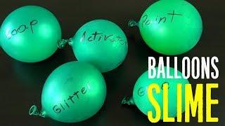 Making Slime With Balloons Tutorial l Satisfying Slime ASMR