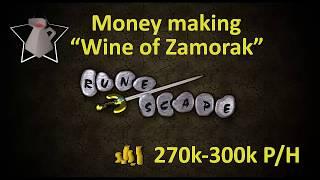 OldSchool RuneScape Money Making: “Wine of Zamorak” 270k – 300k P/H (members) English