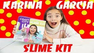 Making Slime with Karina Garcia SLime Kit!