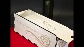 Looking for a Great Valentine's Gift Idea ?  Custom Wine Gift Box