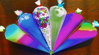 Mixing Rainbow Slime with Piping Bags | 3 Hour Slime Video Compilation #StudySlime