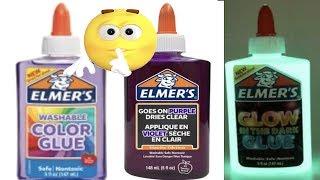 Testing Elmer's New Glue !! How To Make Slime With Glue, Baking Soda, and Contact lens Solution