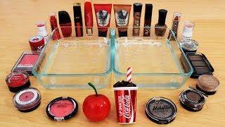 Cherry vs Coke - Mixing Makeup Eyeshadow Into Slime! Special Series 92 Satisfying Slime Video