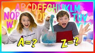 MAKING SLIME IN ALPHABETICAL ORDER! | We Are The Davises