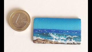 Painting A Tiny Seascape In Acrylic Step By Step
