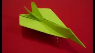 How To Make Paper Airplane - Easy Paper Plane Origami Jet Fighter Is Cool | Night Hawk F - 117
