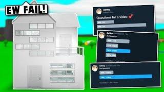 I LET MY TWITTER FOLLOWERS CONTROL MY NEW HOUSE BUILD ON BLOXBURG! (Roblox)