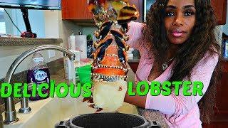 Cooking Lobster Boil & Making Smackalicious Sauce with updated house vlog