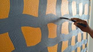 EASY WAY TO WALL PAINTING CREATIVE DESIGN