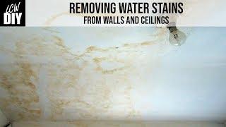 Removing Water Stains From Walls and Ceilings - LCW DIY Vlog #9