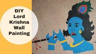 How to do Krishna Wall Painting / DIY Wall Painting / Wall Decor