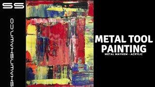 Paint with cement trowler | Abstract Painting
